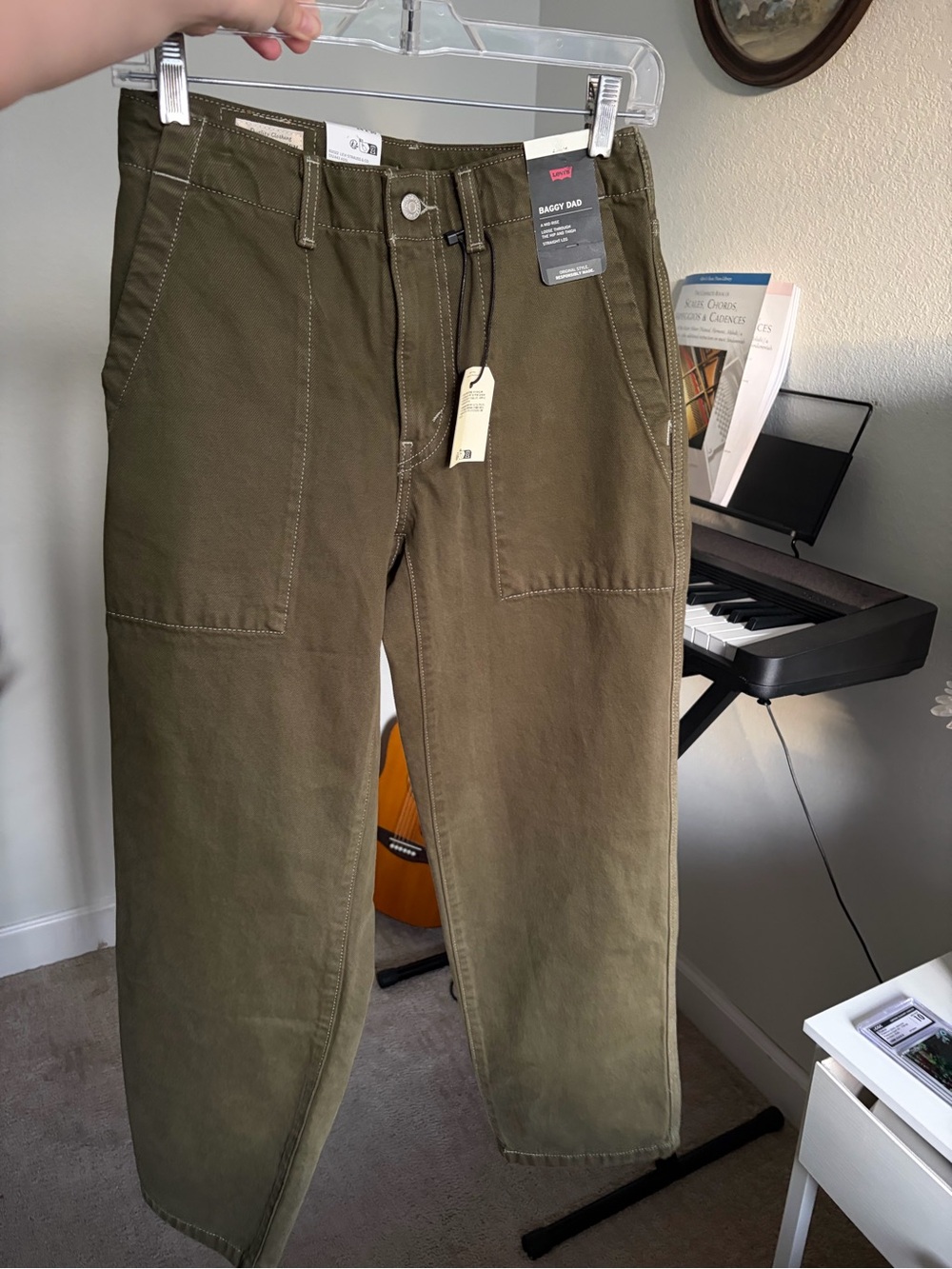 Levi's Olive Cargo Workwear Pants